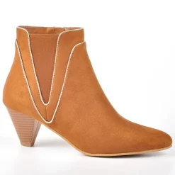 Boots, Bottines|VICE VERSA Boots Femme Camel