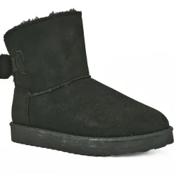 Boots, Bottines|VICE VERSA Boots Plates Femme Noir Fourrees