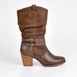 Bottes, Cuissardes|VICE VERSA Bottes A Talons Marron
