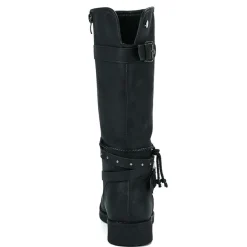 Bottes, Cuissardes|VICE VERSA Bottes Plates Femme Noir Fourrees