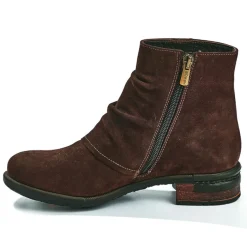 Chaussures Confort|VENUS Bottes Plates Femme Marron