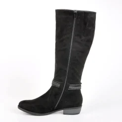 Chaussures Confort|SCALINA Bottes Plates Noir