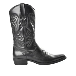 Boots, Bottines|OUTSHOES Bottes Style Western Compagnie Noir