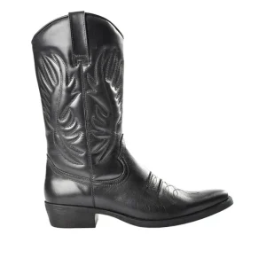 Boots, Bottines|OUTSHOES Bottes Style Western Compagnie Noir