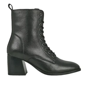 Boots, Bottines|TIPO ALTO Bottines A Lacets Femme Cuir Noir