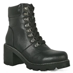 Boots, Bottines|VICE VERSA Bottines A Talon Femme Noir Semelle Crantee