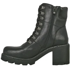 Boots, Bottines|VICE VERSA Bottines A Talon Femme Noir Semelle Crantee