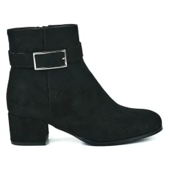 Boots, Bottines|VICE VERSA Bottines A Talon Femme Noir A Boucle