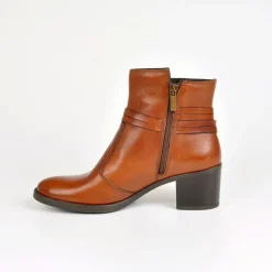 Boots, Bottines|TIPO ALTO Bottines A Talons Avec Boucles Metalliques Marron