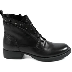 Boots, Bottines|TIPO ALTO Bottines A Talons Avec Lacets Elastiques Noir