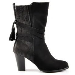 Boots, Bottines|VICE VERSA Bottines A Talons Avec Pampilles Noir