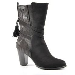 Boots, Bottines|VICE VERSA Bottines A Talons Avec Pampilles Noir