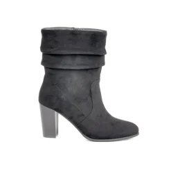 Boots, Bottines|MASCARA Bottines A Talons Avec Tige Plissee Noir