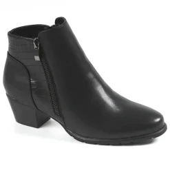 Boots, Bottines|VICE VERSA Bottines A Talons Femme Avec Zip Decoratif Noir