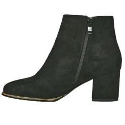 Boots, Bottines|MASCARA Bottines A Talons Femme Avec Zip Decoratif Noir