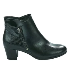 Chaussures Confort|SCALINA Bottines A Talons Femme Noir