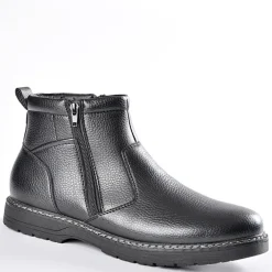 Boots, Bottines|OUTSHOES Bottines Avec Zip Pratique Sur Le Cote Compagnie Noir