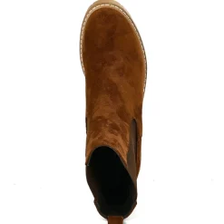 Boots, Bottines|VICE VERSA Bottines Chelsea A Talon Femme Camel