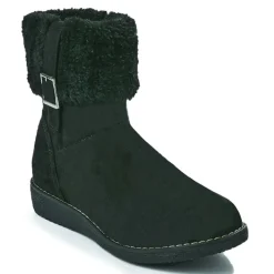 Chaussures Confort|SCALINA Bottines Compensees Femme Noir