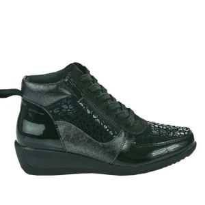 Chaussures Confort|LADY CONFORT Bottines Compensees Femme Noir