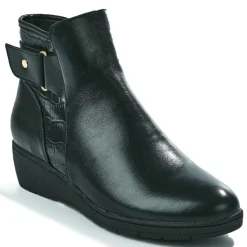Chaussures Confort|SCALINA Bottines Compensees Femme Noir