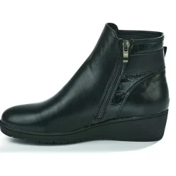 Chaussures Confort|SCALINA Bottines Compensees Femme Noir