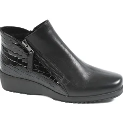 Chaussures Confort|LADY CONFORT Bottines Compensees Femme Noir