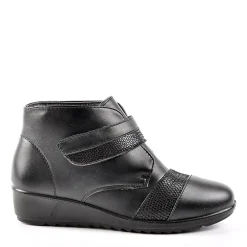 Chaussures Confort|LADY CONFORT Bottines Compensees Noir