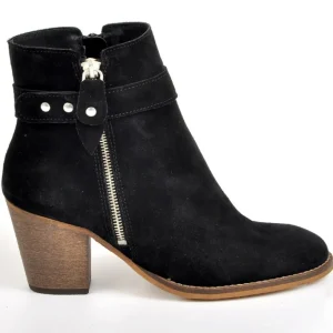 Boots, Bottines|TIPO ALTO Bottines Femme A Talons Style Western Noir
