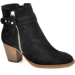 Boots, Bottines|TIPO ALTO Bottines Femme A Talons Style Western Noir