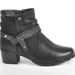 Chaussures Confort|SCALINA Bottines Femme A Talons Noir
