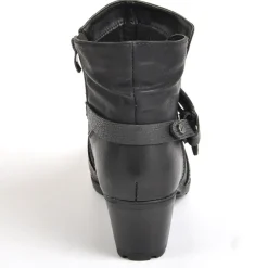 Chaussures Confort|SCALINA Bottines Femme A Talons Noir