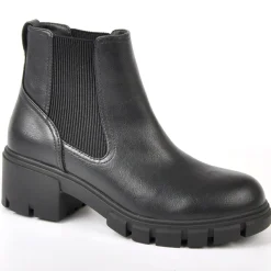Boots, Bottines|VICE VERSA Bottines Femme Noir A Semelle Crantee