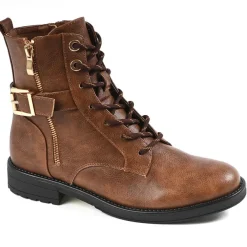 Boots, Bottines|VICE VERSA Bottines Femme Plates Marron