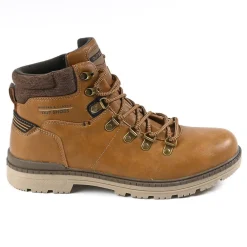 Boots, Bottines|OUTSHOES Bottines Homme Avec Col Textile Camel