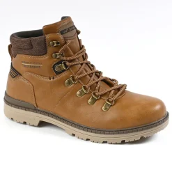 Boots, Bottines|OUTSHOES Bottines Homme Avec Col Textile Camel