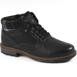 Boots, Bottines|RELIFE Bottines Homme Avec Col Textile Noir
