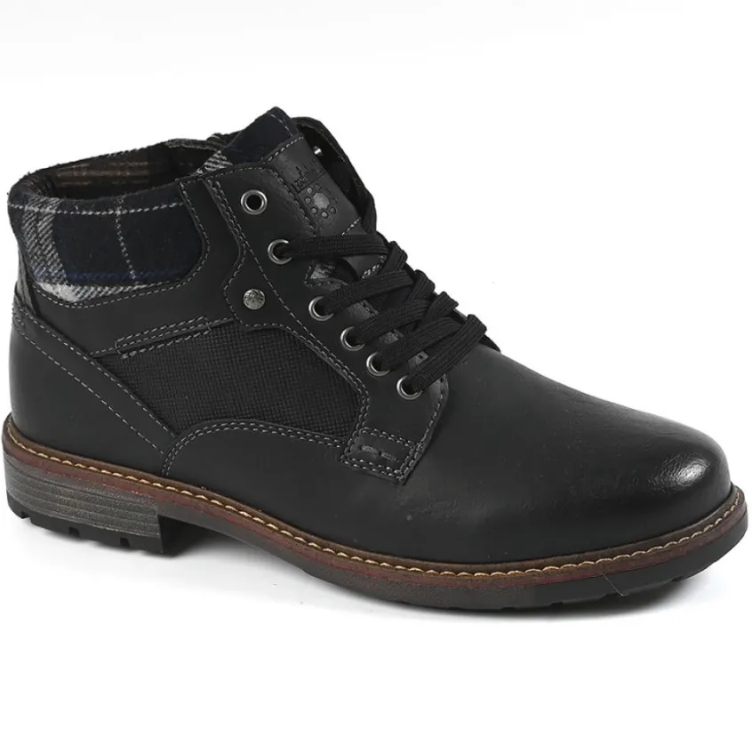 Boots, Bottines|RELIFE Bottines Homme Avec Col Textile Noir