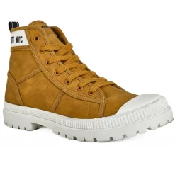 Baskets, Sneakers|SCHOTT Bottines Homme Camel Semelle Crantee