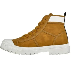 Baskets, Sneakers|SCHOTT Bottines Homme Camel Semelle Crantee