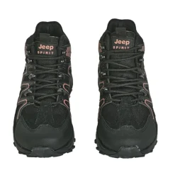 Baskets, Sneakers|JEEP Bottines Montantes Femme Noir A Lacets