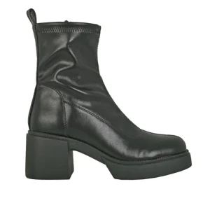 Boots, Bottines|VICE VERSA Bottines Moulantes A Talon Femme Noir