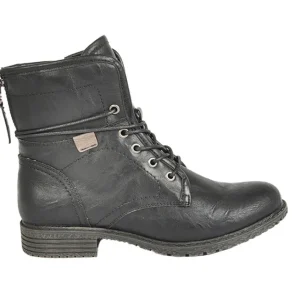 Boots, Bottines|VICE VERSA Bottines Plates A Lacets Femme Noir