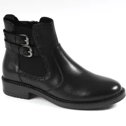 Boots, Bottines|TIPO ALTO Bottines Plates Avec Boucles Metalliques Noir