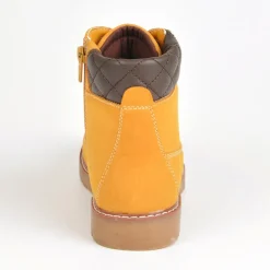 Boots, Bottines|OUTSHOES Bottines Plates Avec Col Contrastant Camel