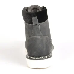 Boots, Bottines|OUTSHOES Bottines Plates Femme Avec Col Velours Noir