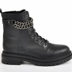 Boots, Bottines|VICE VERSA Bottines Plates Femme Avec Chaines Noir
