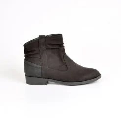 Boots, Bottines|VICE VERSA Bottines Plates Femme Bi-Matieres Noir
