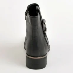 Boots, Bottines|VICE VERSA Bottines Plates Femme Bi-Matieres Noir