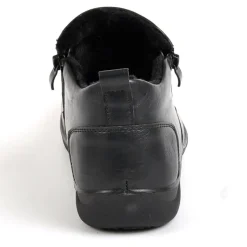 Chaussures Confort|LADY CONFORT Bottines Plates Femme Noir